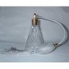 Flapon vaporisateur "Style Art Déco" avec poire "Argent"