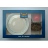 Set de rasage PLISSON blaireau rouge