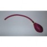 Poire "bordeaux" sans pompon avec pièces dorées
