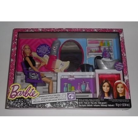 Coffret salon de coiffure Barbie - Fauteuil Barbier