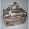 Vanity Case décor or et fleurs violettes
