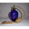 Flacon vaposisateur bleue nuit décoré de pailette d'or