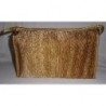 Trousse de toilette en tissus satin or aspect froissé "Grand Mod