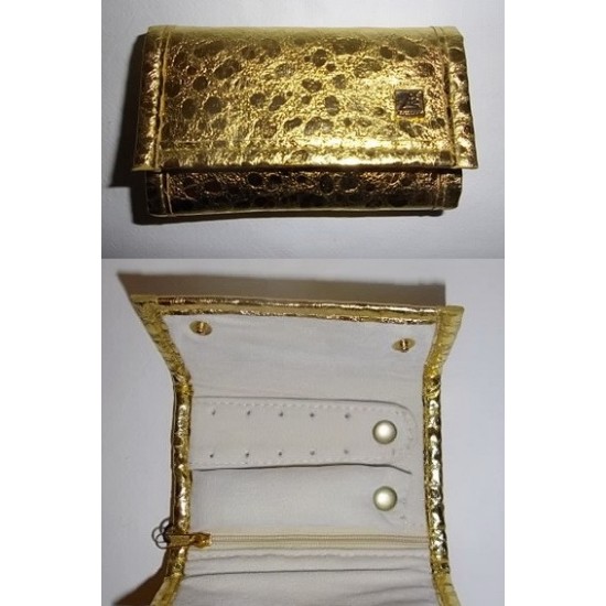 Pochette à Bijoux Catwalk Collection - Modèle Pippa En Cuir - Compartiments Pour Boucles D'oreilles, Colliers, Bagues - Idéal Voyage