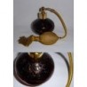 Flacon vaporisateur à poire noir pailleté doré