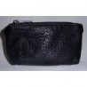 Trousse de toilette en cuir noir