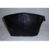 Trousse de toilette en cuir noir