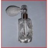 Flacon vaporisateur à poire "argent pailleté"