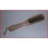 Brosse à cheveux pneumatique étroite en bois