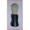 Brosse à raser en soie manche PVC noir