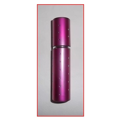 Flacon diffuseur de sac rose métallisé et décoré de strass