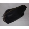 Trousse de toilette en toile graissée marron foncén