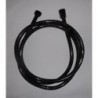 Tuyau ce douche PVC noir 2 mètre